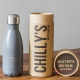 Botella Chilly's gris mate 260 ml caja