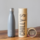 Botella Chilly's 500 ml gris mate caja