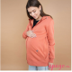 Sudadera de Maternidad y Porteo Love & Carry papaya embarazo